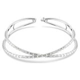Swarovski Kolye Hyperbola choker, Infinity, White, Rhodium plated