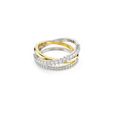 5714161 Swarovski Yüzük Re Hyperbola:Rıng 3 Band Whıte/Mıx 52