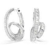 5727113 Swarovski Küpe Matrıx:Pe Hoop Twısted Whı/Rhs