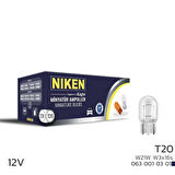 NIKEN T20 DİPSIZ AMPUL 93 W21W W3X16S 125 10LU (10 ADET)