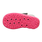 Superfit Happy Octi Kız Çocuk Gri Pembe Keçe Panduf Kedi 006295-2500