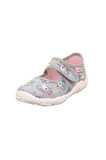 Superfit Bonny Kız Çocuk Gri Ev Kreş Ayakkabısı Unicorn 800283-2050