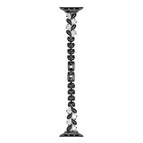 Apple Watch 4/5/6/SE (1.Nesil)/SE 40mm Uyumlu Kordon Damla Figürlü Parlak Taşlı Metal Kordon