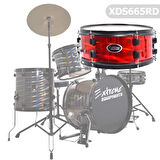 Bateri Davul Seti Metalik Kırmızı XDS665RD