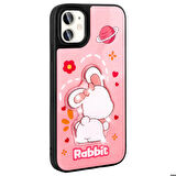 Apple iPhone 11 ile Uyumlu Kılıf Parlayan Kabartmalı İkonik Figürlü Silikon Kapak