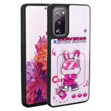 Samsung Galaxy S20 FE ile Uyumlu Kılıf Parlayan Kabartmalı İkonik Figürlü Silikon Kapak