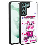 Samsung Galaxy S21 FE ile Uyumlu Kılıf Parlayan Kabartmalı İkonik Figürlü Silikon Kapak