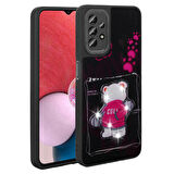 Samsung Galaxy A13 ile Uyumlu Kılıf Parlayan Kabartmalı İkonik Figürlü Silikon Kapak