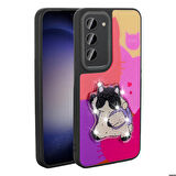 Samsung Galaxy S23 ile Uyumlu Kılıf Parlayan Kabartmalı İkonik Figürlü Silikon Kapak