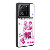 Xiaomi Mi 13T Pro ile Uyumlu Kılıf Parlayan Kabartmalı İkonik Figürlü Silikon Kapak