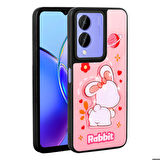 Vivo Y17s ile Uyumlu Kılıf Parlayan Kabartmalı İkonik Figürlü Silikon Kapak