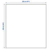 Yatak örtüsü, natürel, 230x250 cm