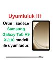 Samsung Galaxy Tab A9 X-110 ile Uyumlu Kırılmaz Tablet Temperli Cam Ekran Koruyucu