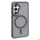 Samsung Galaxy S24 Plus ile Uyumlu Kılıf Magsafe Şarj Özellikli Mat Arka Yüzeyli Kapak