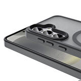 Samsung Galaxy S24 ile Uyumlu Kılıf Magsafe Şarj Özellikli Mat Arka Yüzeyli Kapak