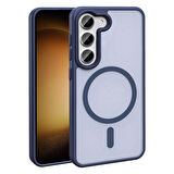 Samsung Galaxy S23 ile Uyumlu Kılıf Magsafe Şarj Özellikli Mat Arka Yüzeyli Kapak