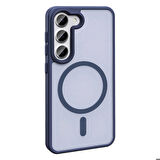 Samsung Galaxy S23 ile Uyumlu Kılıf Magsafe Şarj Özellikli Mat Arka Yüzeyli Kapak