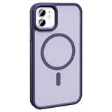 Apple iPhone 11 ile Uyumlu Kılıf Magsafe Şarj Özellikli Mat Arka Yüzeyli Kapak