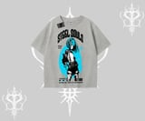 Oversize Tshirt Anime Cyberpunk Kız Baskılı