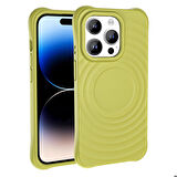 Apple iPhone 14 Pro Max ile Uyumlu Magsafe Şarj Özellikli Airbagli Mat Görünümlü Kapak