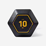 Altıgen Dambıl - 10 Kg - Siyah - Cross Training