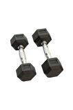 Çelik Ağırlık, Metal Tutma Yerlerine Sahip Tekli Dambıl- 25 Kg Tekli