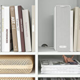 Açık dolap, beyaz, 95x37x200 cm