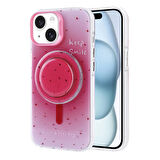 Apple iPhone 15 ile Uyumlu Kılıf Magsafe Şarj Özellikli Tak-Çıkar Pop Soketli Kapak