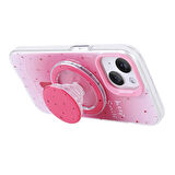 Apple iPhone 15 ile Uyumlu Kılıf Magsafe Şarj Özellikli Tak-Çıkar Pop Soketli Kapak