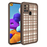 Samsung Galaxy A21S ile Uyumlu Kılıf Kamera Korumalı Yüzeyi Baskılı Arka Kapak