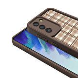 Samsung Galaxy S21 FE ile Uyumlu Kılıf Kamera Korumalı Yüzeyi Baskılı Arka Kapak