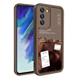 Samsung Galaxy S21 FE ile Uyumlu Kılıf Kamera Korumalı Yüzeyi Baskılı Arka Kapak