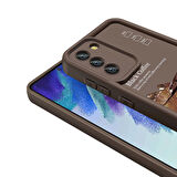 Samsung Galaxy S21 FE ile Uyumlu Kılıf Kamera Korumalı Yüzeyi Baskılı Arka Kapak