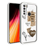 Xiaomi Redmi Note 8 ile Uyumlu Kılıf Kamera Korumalı Yüzeyi Baskılı Arka Kapak