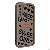 Xiaomi Redmi Note 8 ile Uyumlu Kılıf Kamera Korumalı Yüzeyi Baskılı Arka Kapak