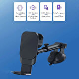 3 Lü araç içi Şarjlı telefon tutucu araba içi şarjlı tutucu telefon saat kulaklık şarjı