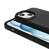 Apple iPhone 15 Uyumlu Kılıf Magsafe Şarj Özellikli Sıvı Teknolojili Silinebilir Sert Kapak