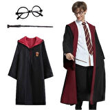 Harry Potter Gryffindor Kapşonlu Çocuk Kostüm Seti 11-12 Yaş