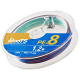 Gosen X8 Roots PE 8 Örgü Spin İp Misina 300mt Multi Color