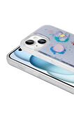 Apple iPhone 15 Plus Uyumlu Kılıf Kabartma Figürlü Parlak Telefon Kılıfı Kapak