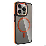 Apple iPhone 15 Pro Max ile Uyumlu Kılıf Magsafe Şarj Özellikli Mat Görünümlü Kapak