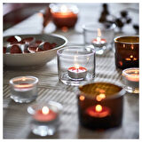 Kokulu tealight mum, turuncu, 3.5 saat, 12 adet, vanilya & elma