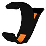 Samsung Galaxy Watch 42mm Uyumlu Orbital Örgülü Halat Tasarımlı Naylon Kumaş Hasır Kordon