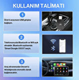 Kablosuz CarPlay Adaptörü | iPhone & Android Uyumlu | Bağlantı Kopmaz Yeni Nesil