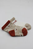 Bistyle 2'Li Love Dog Penye Soket Çorap 10118 Bej