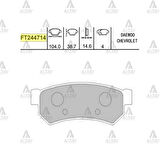 FREN BALATA LACETTI 2006 / NUBIRA 2006 DİSK ARKA 96800089