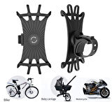 Silikon Esnek Bisiklet Telefon Tutucu