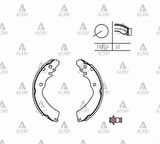 FREN BALATA CARISMA 1996-2001 PABUÇ ARKA MB618189