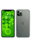 Iphone 11 Pro Uyumlu Tamperli Cam Ekran Koruyucu Extra İnce + Silikon Kılıf 2'li Paket