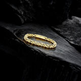  FM Kilit Mekanizmalı Sarı Kral Zincir Bileklik 6Mm 3183CZB1D34 